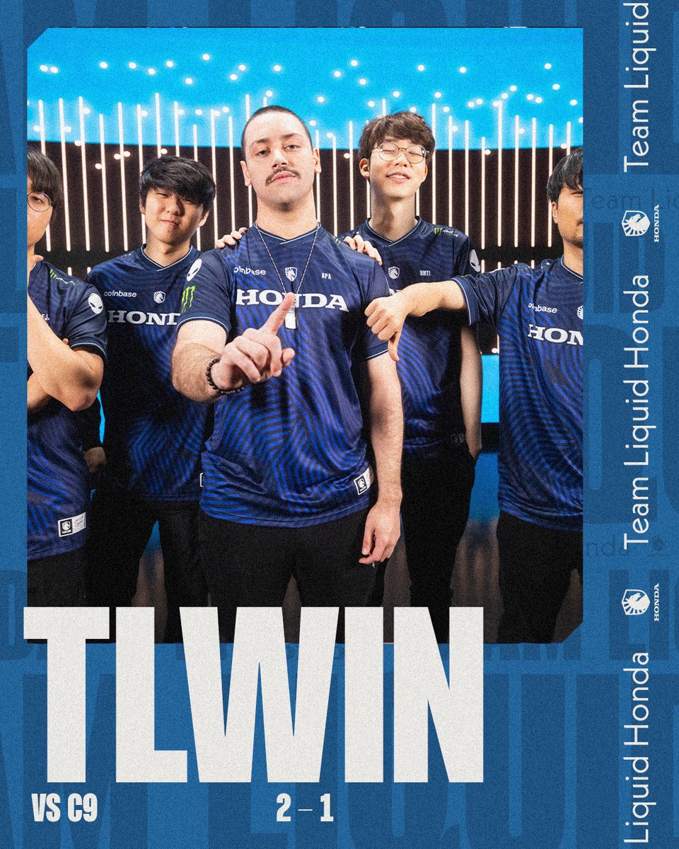 Two teams entered, one left standing alone atop the #LCS 

#TLWIN