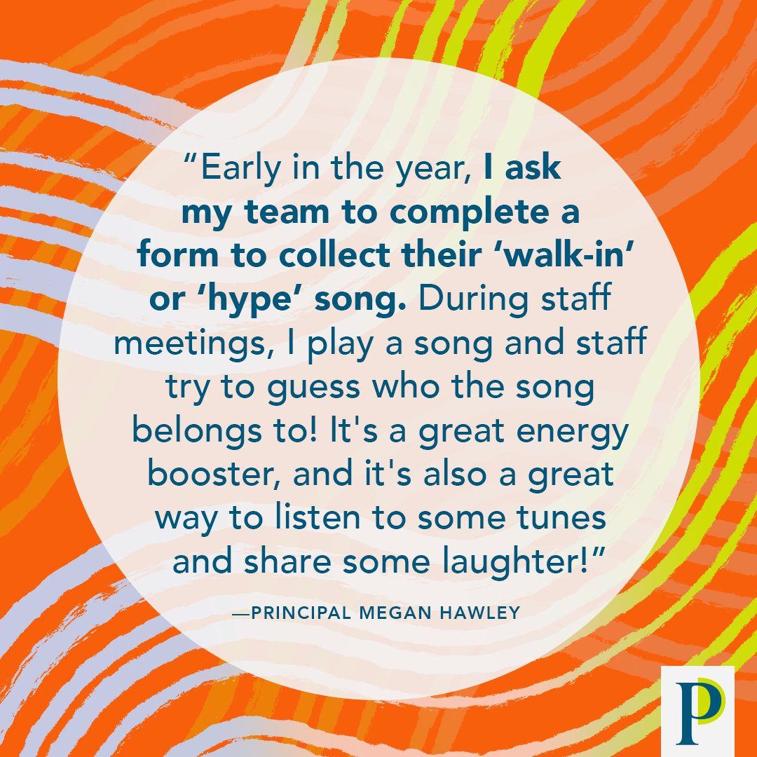 Principal Project (@principalproj) on Twitter photo Here's one way to get your staff into the groove of a new school year, via P <a href="/MHawley_3/">Dr. Megan Hawley</a>. Here's one way to get your staff into the groove of a new school year, via P <a href="/MHawley_3/">Dr. Megan Hawley</a>.