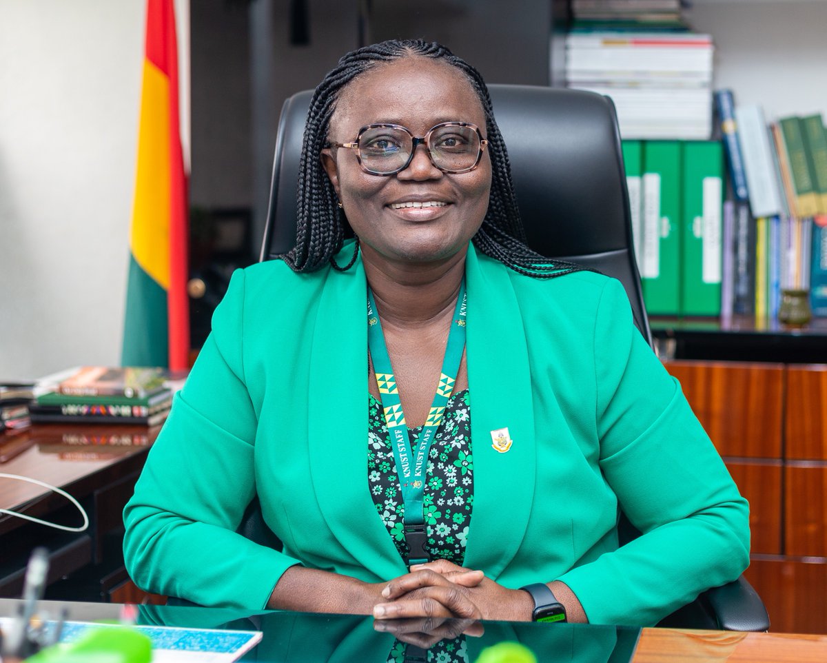 Thevokofficial's tweet photo. 📍📍ATTENTION STUDENTS📍📍

The Vice-Chancellor, Professor (Mrs.) Rita Akosua Dickson wishes all KNUST students good luck in their end-of-semester examinations.

She says, “Every time I wish you good luck, a lot of great things happen. I'm here again, keeping the tradition and keeping faith in your abilities” ❤️💡