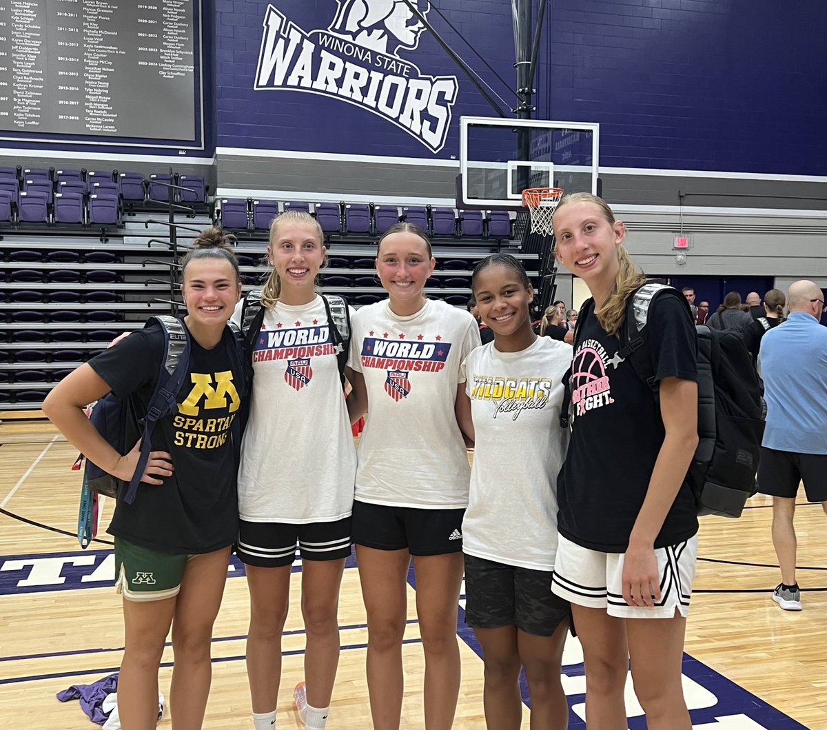 Mia Banks (@miabanks2026) on Twitter photo Had such a great time at the Winona State camp today-Thank you <a href="/WinonaStateWBB/">Winona State WBB</a>! Also loved seeing some of my teammates there! 💜🤍 Had such a great time at the Winona State camp today-Thank you <a href="/WinonaStateWBB/">Winona State WBB</a>! Also loved seeing some of my teammates there! 💜🤍