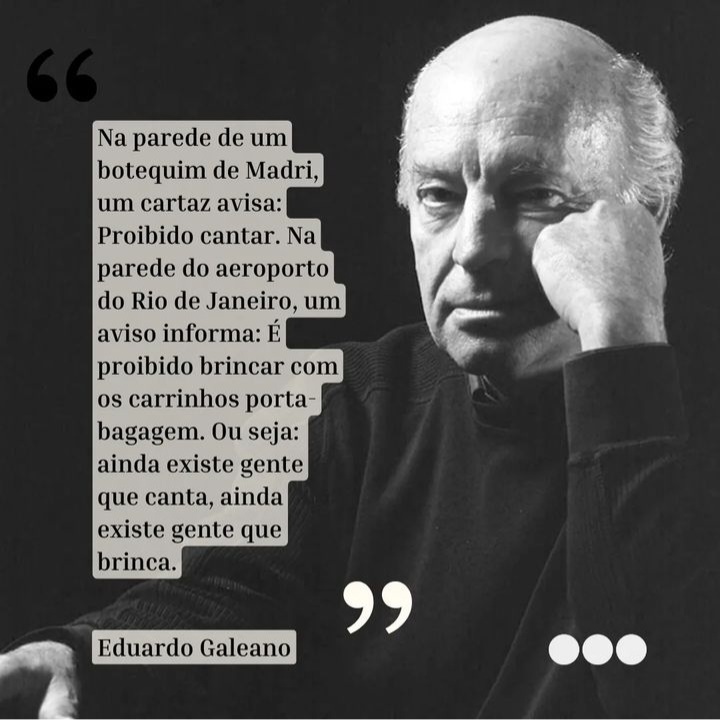 Espetacular Eduardo. 

#eduardogaleano #martinsfontespaulista #amamoslivros #booklovers #igliterário #aleituracontagia