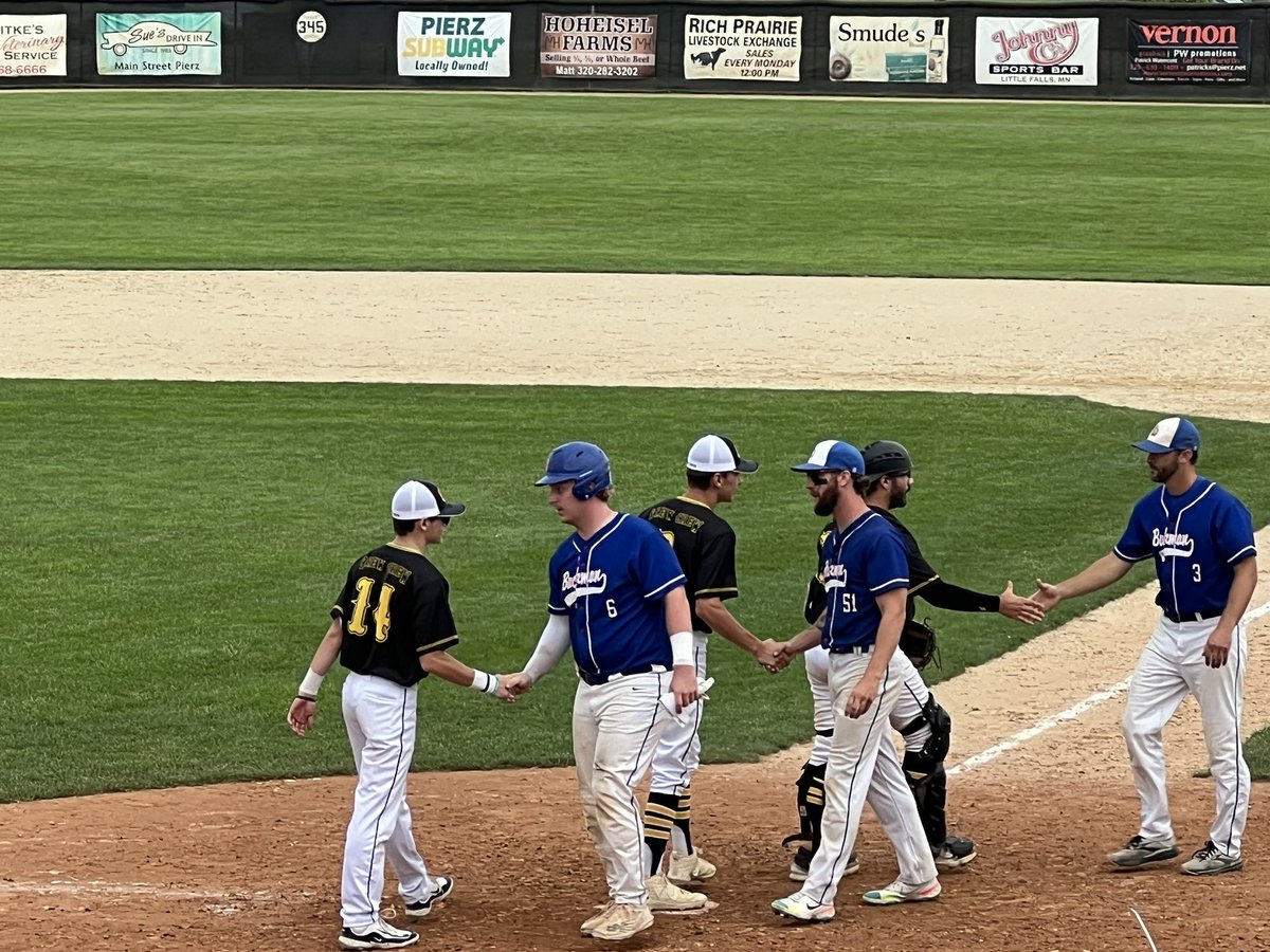 Rick Grammond (@victoryleaguebb) on Twitter photo Region 8C: The <a href="/BuckmanGoats/">Buckman Billygoats</a> beat the Pierz Brewers 11-1 in 8 to become the first team from Region 8C to clinch a spot at <a href="/BPJGI2024/">BP-Jordan-GIβΎοΈ2024β¨</a>. Up next: <a href="/StWendelSaints/">StWendelSaints (3-1 ovr, 2-0 Victory League)</a> vs <a href="/OpoleBears/">Opole Bears</a> in an elimination game from Pierz. <a href="/MinnBaseball/">Minnesota Baseball Association</a> Region 8C: The <a href="/BuckmanGoats/">Buckman Billygoats</a> beat the Pierz Brewers 11-1 in 8 to become the first team from Region 8C to clinch a spot at <a href="/BPJGI2024/">BP-Jordan-GIβΎοΈ2024β¨</a>. Up next: <a href="/StWendelSaints/">StWendelSaints (3-1 ovr, 2-0 Victory League)</a> vs <a href="/OpoleBears/">Opole Bears</a> in an elimination game from Pierz. <a href="/MinnBaseball/">Minnesota Baseball Association</a>