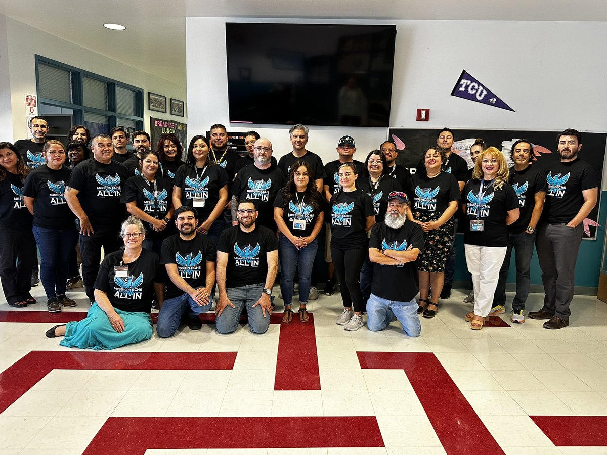 Ben Ortega (@mecollege_hs) on Twitter photo Our MECHS faculty and staff is #ALLIN for our #PhoenixFamily and #TeamSISD as we start the 2024-2025 school year! #FirstandBest <a href="/missionechs/">Mission Early College High School</a> Our MECHS faculty and staff is #ALLIN for our #PhoenixFamily and #TeamSISD as we start the 2024-2025 school year! #FirstandBest <a href="/missionechs/">Mission Early College High School</a>