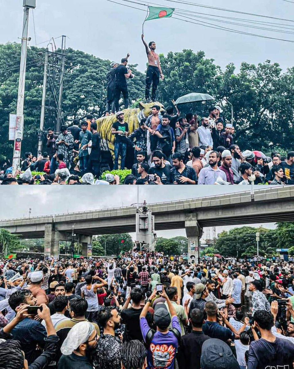 DelowerHosen14's tweet photo. #genzrevolution in Bangladesh.
The killer, the dictator must step down.

#StepDownHasina
#STEPDOWNFASCISTHASINA https://t.co/Hm6fd0X34D