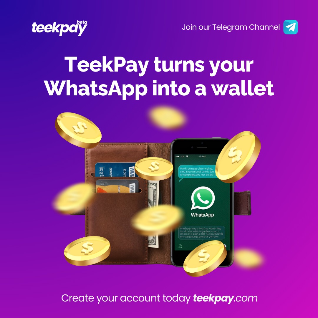 🌟 Your WhatsApp Number, Your Wallet! 🌟 Discover the future of money  management with TeekPay. Imagine accessing your financial assets through  your WhatsApp number, anytime, anywhere. Stay tuned to learn more!  https://t.co/is1Epra9jW