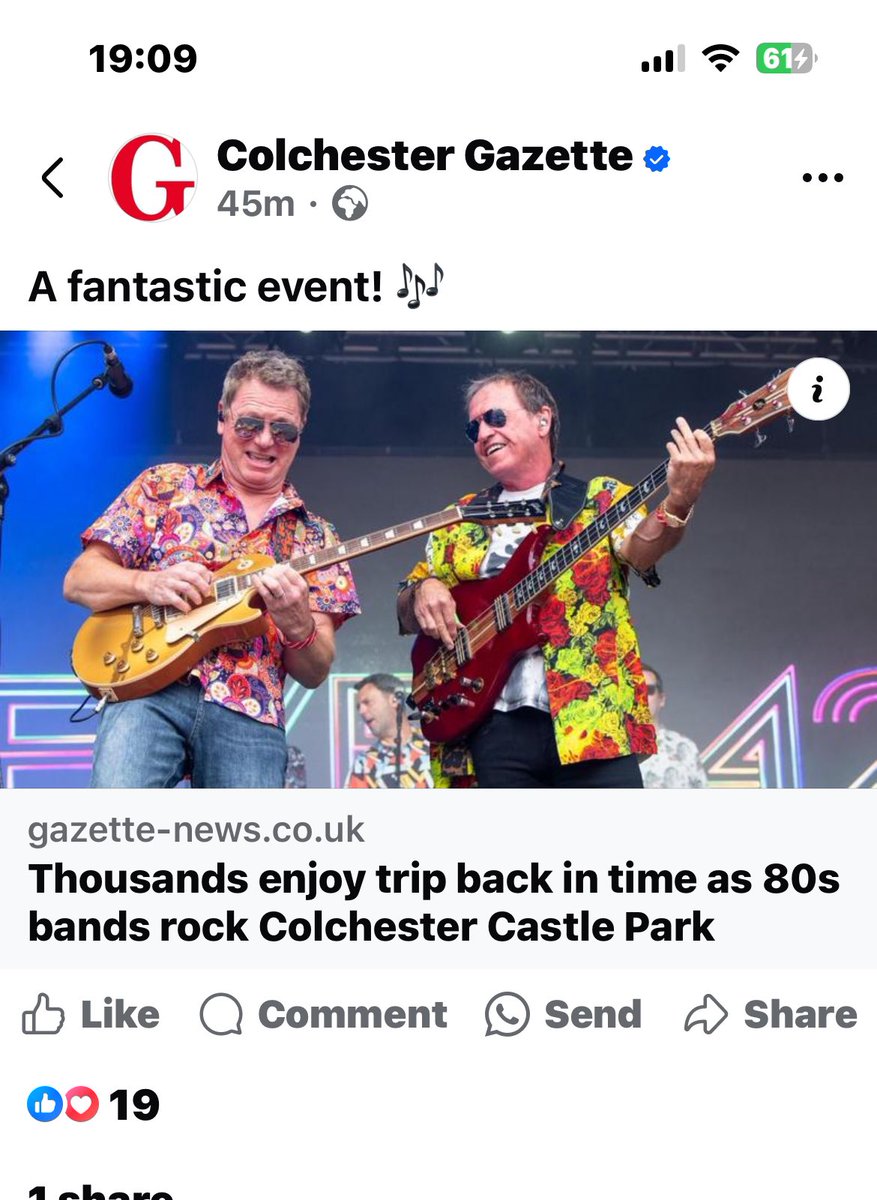 I’ll try to get the link for the whole article - but Colchester Gazette ppl seemed to favour L42 over the Human League!!! xx
