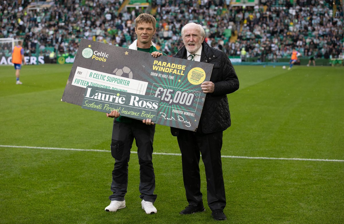 Congratulations to our £15,000 Paradise Windfall Superdraw winner, Shaun Bremner of Invergordon with M2736

Thanks to Celtic Legend Danny McGrain for making the draw!

Draw sponsored by @LaurieRossIns