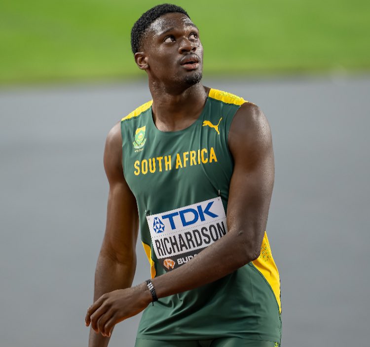Benjamin Richardson comes in 3rd with 9.95 in the 100m semi final

The first time that 9.95 is not fast enough to make the 100m final 🥲
#OlympicGames