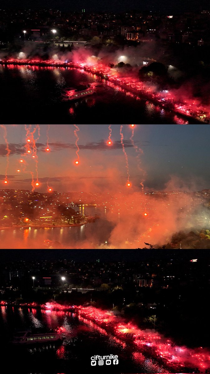 🔥 Trabzonspor taraftarı, İstanbul'da 57. yaşını meşalelerle kutluyor!