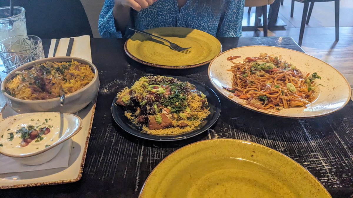 Good food and good company 🥰