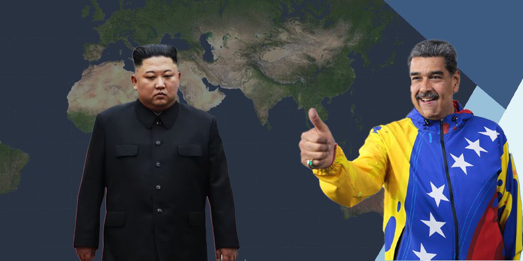 Roi Lopez Rivas (@roilopezrivas) on Twitter photo Presidente de la República Popular Democratica de Corea, Kim Jong Un, reconoció la victoria del presidente <a href="/NicolasMaduro/">Nicolás Maduro</a> y felicitó al pueblo venezolano. Presidente de la República Popular Democratica de Corea, Kim Jong Un, reconoció la victoria del presidente <a href="/NicolasMaduro/">Nicolás Maduro</a> y felicitó al pueblo venezolano.