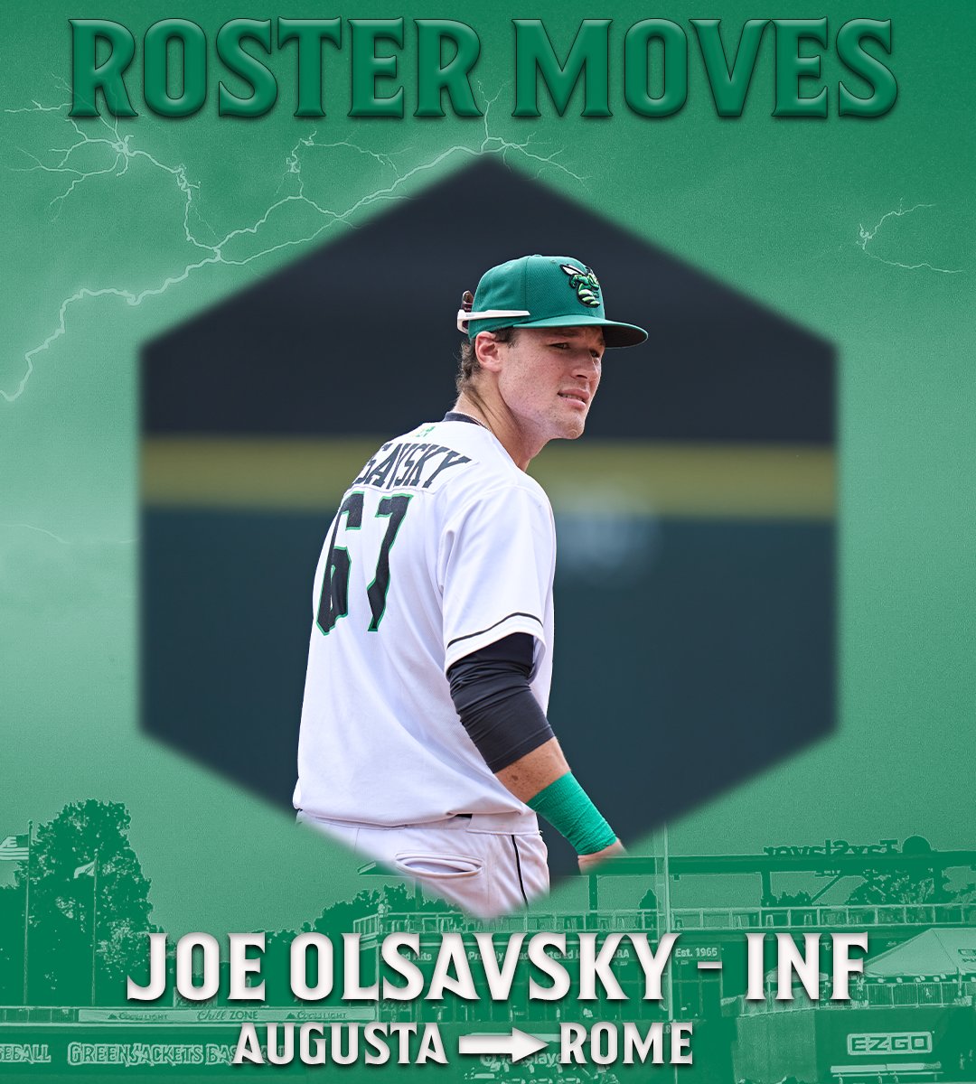 WE ALSO HAVE PROMOTIONS!

Congrats to RHP Giomar Diaz and INF Joe Olsavsky, who have been sent up the ladder to High-A Rome!