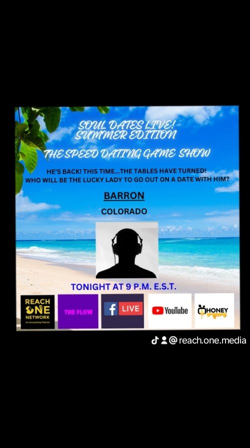 Tonight we're on!!! Soul Dates Live! is back on HONEY &amp; The FLOW Television Network!
After a series of rejection, this returning guest is going to choose this time! Tune in to find out which bachelorette is going to be chosen. 
Watch live tonight at 9 p.m. E.S.T.