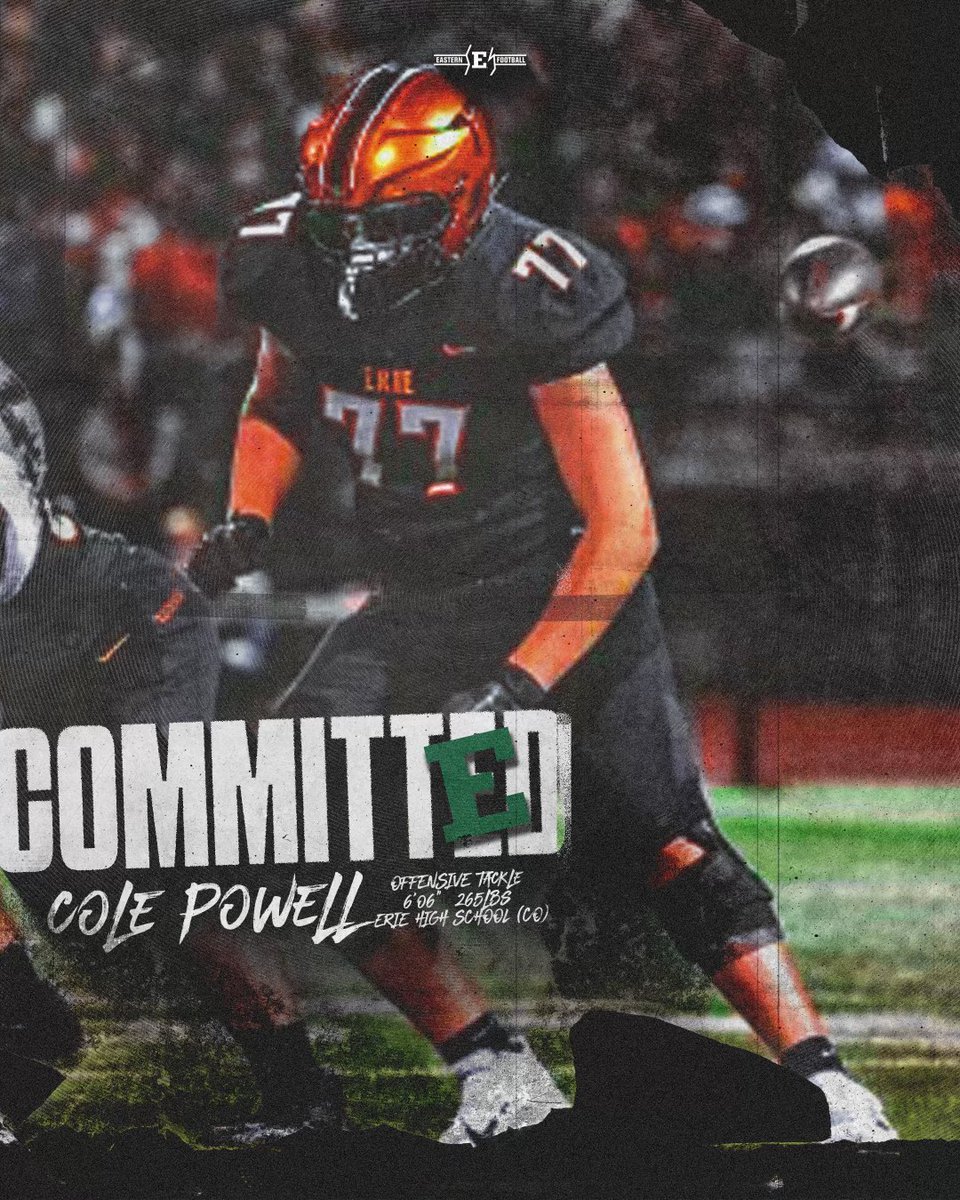 Thank you <a href="/Coach_Creighton/">Chris Creighton</a>, <a href="/CoachSCoughlin/">Sean Coughlin</a>, and all the staff at <a href="/EMUFB/">Eastern Michigan Football</a> for this incredible opportunity!  Thank you to all my coaches and teammates over the years that have helped me achieve my dream. After a conversation with my mom, dad and brother, I’ve decided to commit to