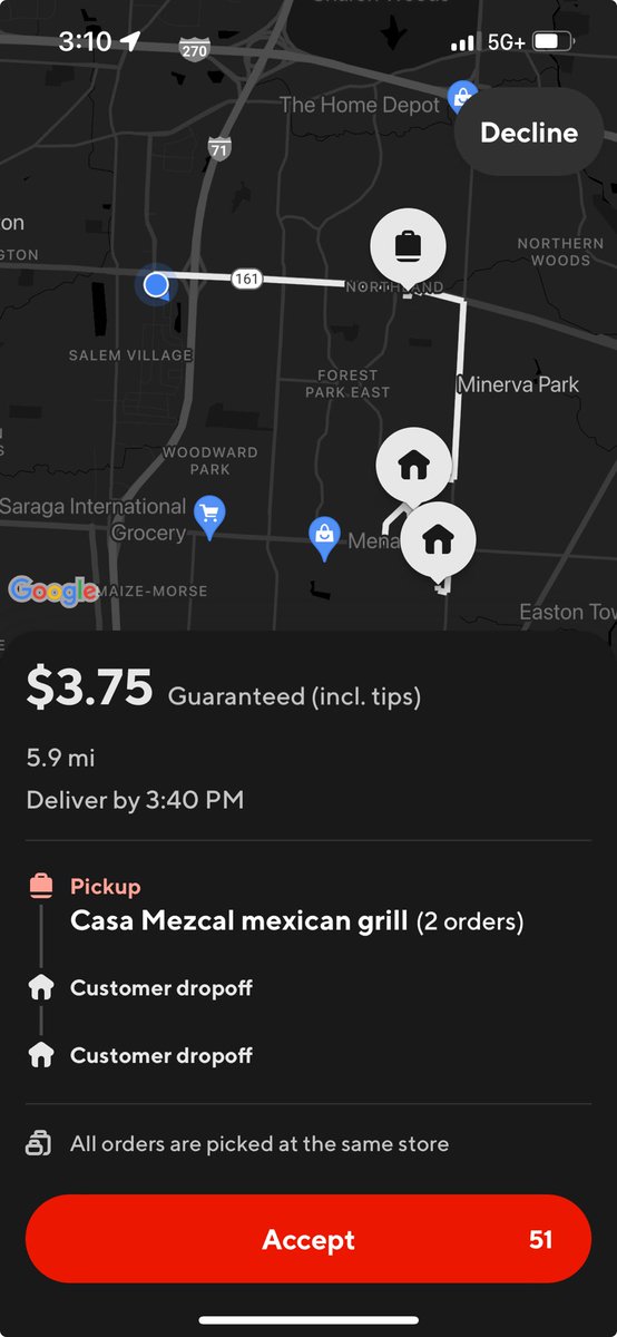 Michell20652078's tweet photo. #doordash this is ridiculous!!! https://t.co/he73I6mDlg