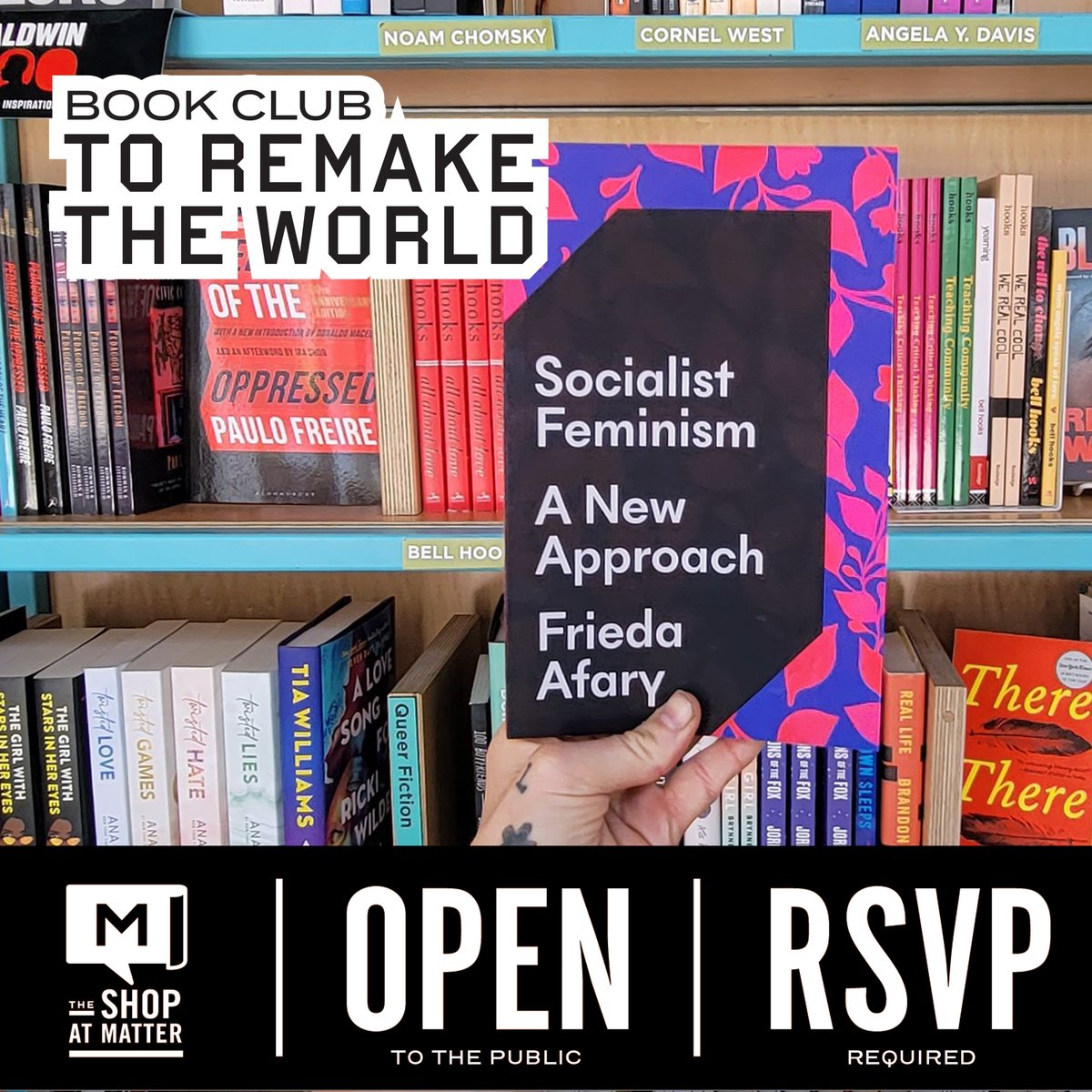 Now hosted by a rotating cast of characters, Book Club to Remake the World is meeting on August 14th, 6-7:30 pm to discuss Socialist Feminism.

Book Club to Remake the World meets every 2nd Wednesday of each month, 6-7:30pm.