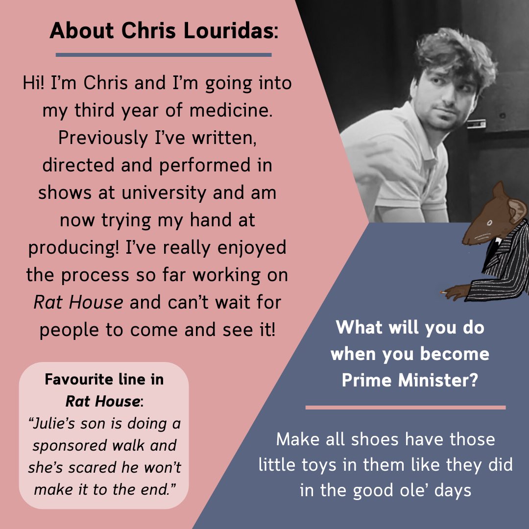 Introducing the producers of ‘Rat House’

🐀🏠

We can’t wait to see you in Edinburgh 14th-24th August

#rathouse #edfringe #edinburghfringe #comedy #theatre #fringe #producer