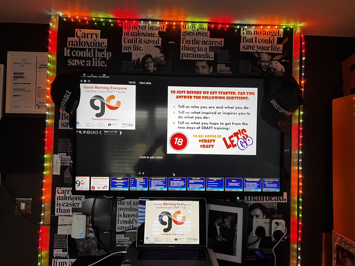 GBMC73's tweet photo. ๐ค Mission Control all set ready for 2 days of #awesome #CRAFT #Practitioner #Training
๐๐ป Your #Love has #Power โ
๐๐ป #NicePeopleTakeDrugs โค๏ธ
๐ค Everyone will be #CraftDaft by Tuesday afternoon ๐ฅฐ https://t.co/lNQnU5Ca9y
