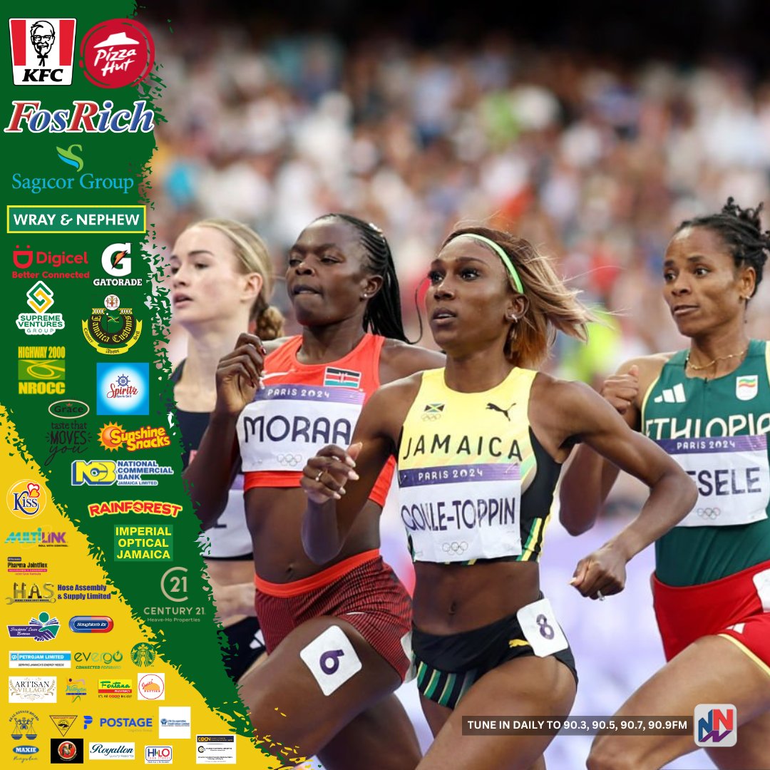 NationwideRadio's tweet image. BREAKING: Jamaica&apos;s management team in Paris will lodge a protest after Natoya Goule-Toppin was bumped with just over 100m to go in her 800m semi-final.

After the bump on the inside of the track, Goule faded to finish sixth in a time of 1.:59.14.
