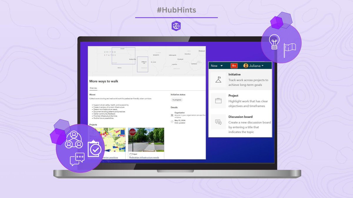 TheGeoWhisperer's tweet image. Discover how ArcGIS Hub&apos;s redefined initiatives streamline project collaboration and track progress towards shared goals in our upcoming #HubHints series. 

Stay tuned for more ➡️ ow.ly/gG9v50SLLBE
