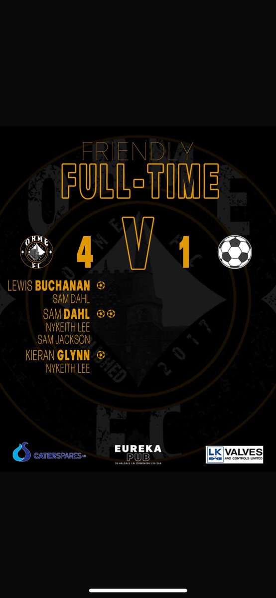 Orme FC (@fc_orme) on Twitter photo The lads continue a great pre season with another win against a good <a href="/ParkBrow2023/">Fc Kirkby Rafa</a>. Very good on the counter attack in the first half and took our chances. Second half we controlled the game and could’ve scored a few more 💪🙌 UP THE ORME ⚽️ The lads continue a great pre season with another win against a good <a href="/ParkBrow2023/">Fc Kirkby Rafa</a>. Very good on the counter attack in the first half and took our chances. Second half we controlled the game and could’ve scored a few more 💪🙌 UP THE ORME ⚽️