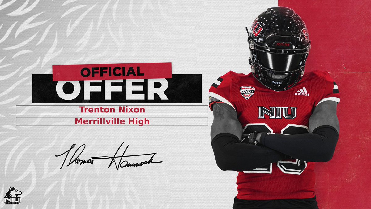 Trenton Nixon ⭐️⭐️⭐️ (@trenton_nixon) on Twitter photo Thank you to the entire <a href="/NIU_Football/">NIU Football</a> coach for the hospitality and making NIU feel like home. Thank you <a href="/NIUCoachHammock/">Thomas Hammock</a> for the opportunity and <a href="/CoachAdamBreske/">Adam Breske</a> as well.
<a href="/mhspiratefball/">MerrillvilleFootball</a> <a href="/IndianaPreps/">Indiana Preps</a> <a href="/247Sports/">247Sports</a> Thank you to the entire <a href="/NIU_Football/">NIU Football</a> coach for the hospitality and making NIU feel like home. Thank you <a href="/NIUCoachHammock/">Thomas Hammock</a> for the opportunity and <a href="/CoachAdamBreske/">Adam Breske</a> as well.
<a href="/mhspiratefball/">MerrillvilleFootball</a> <a href="/IndianaPreps/">Indiana Preps</a> <a href="/247Sports/">247Sports</a>