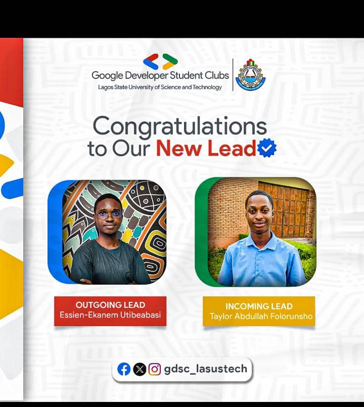 GDG on Campus Lasustech tweet media