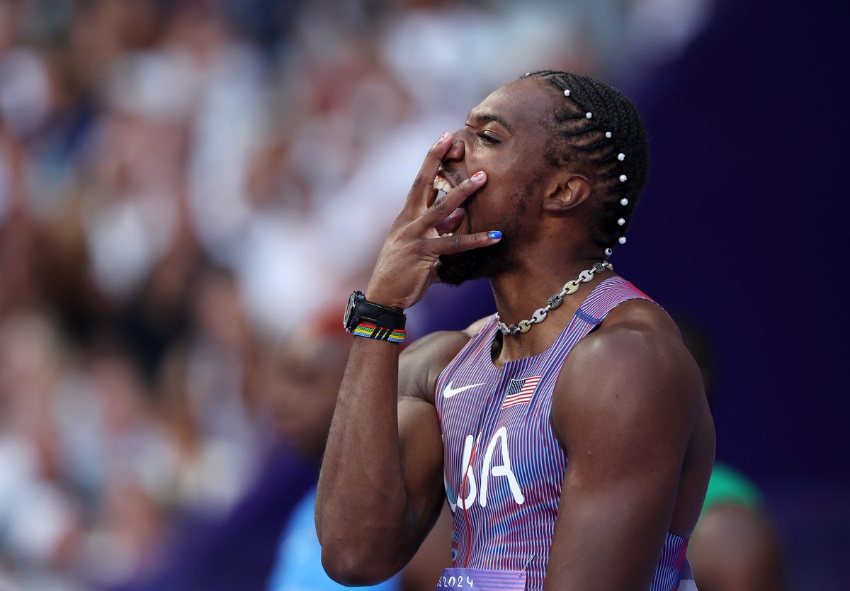 NOAH LYLES IS THE MEN'S 100M OLYMPIC CHAMPION! 🥇🇺🇸