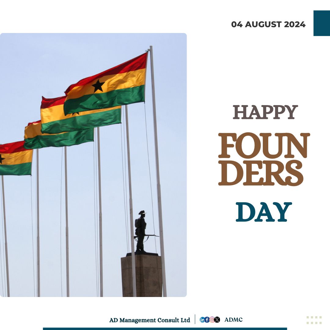 ADMC_InspirED's tweet image. Happy Founders' Day to our valued customers! 🎉
May this day of reflection and patriotism inspire us all to continue building a brighter future together 🌍✨
#ghanafoundersday #ghanaproud #togetherwegrow