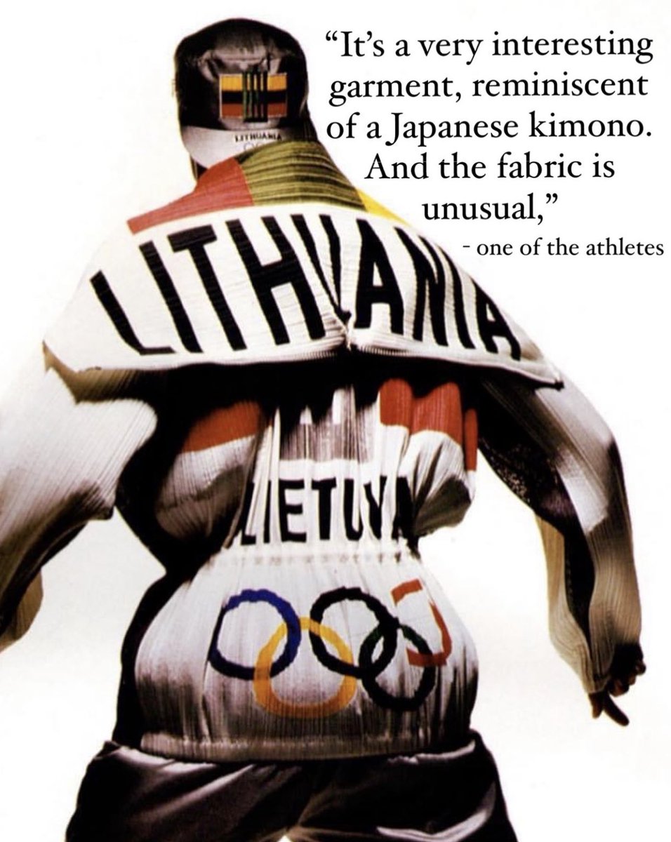 Throwback to when Issey Miyake Designed for the Olympics back in 1992