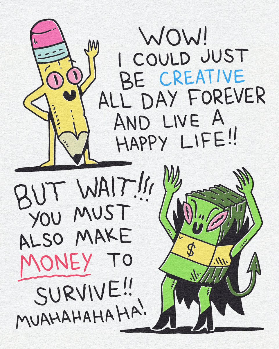 wizardofbarge's tweet image. The curse of the artist 🎨