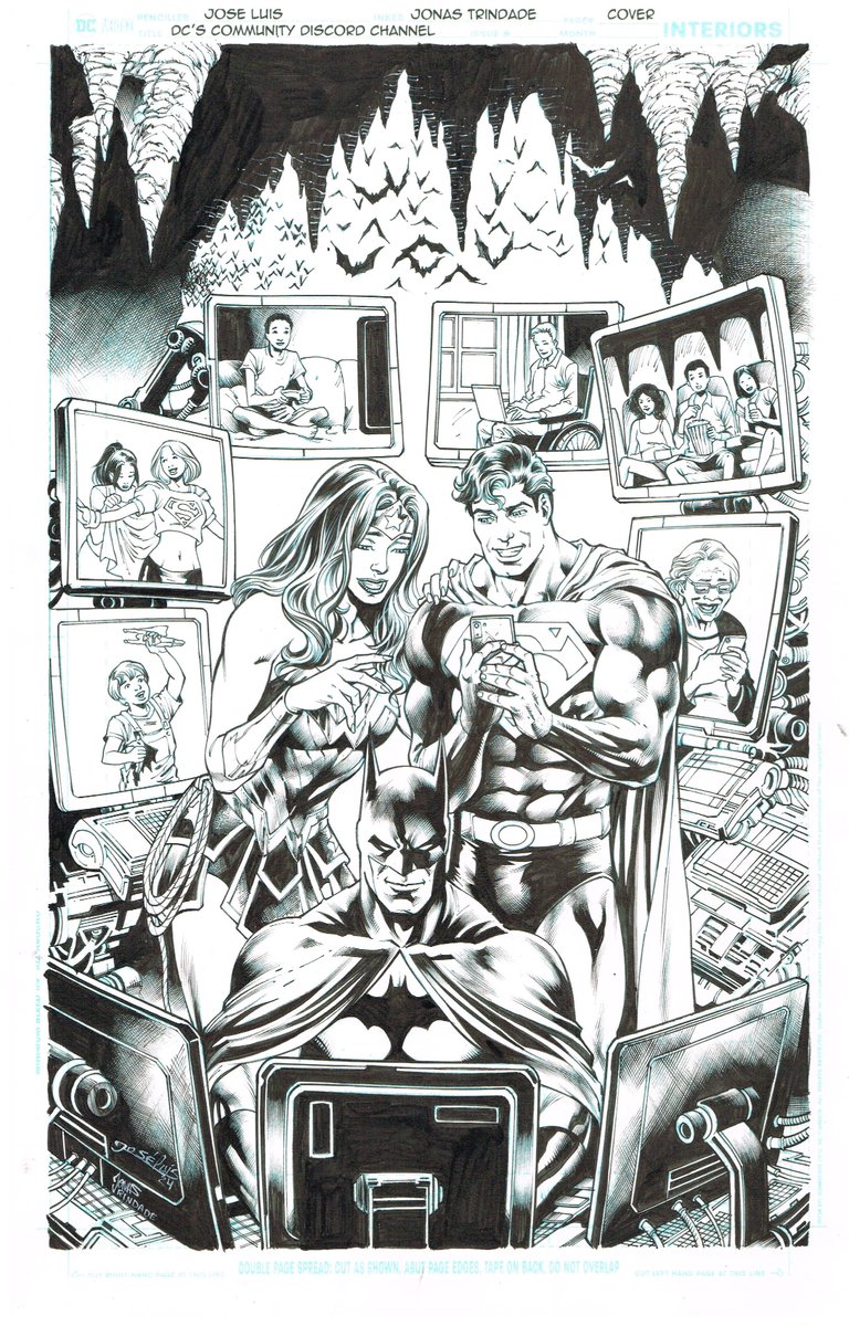Jonasinker's tweet image. DC Discord channel cover pencil´s by José Luís inks by me. @DCOfficial