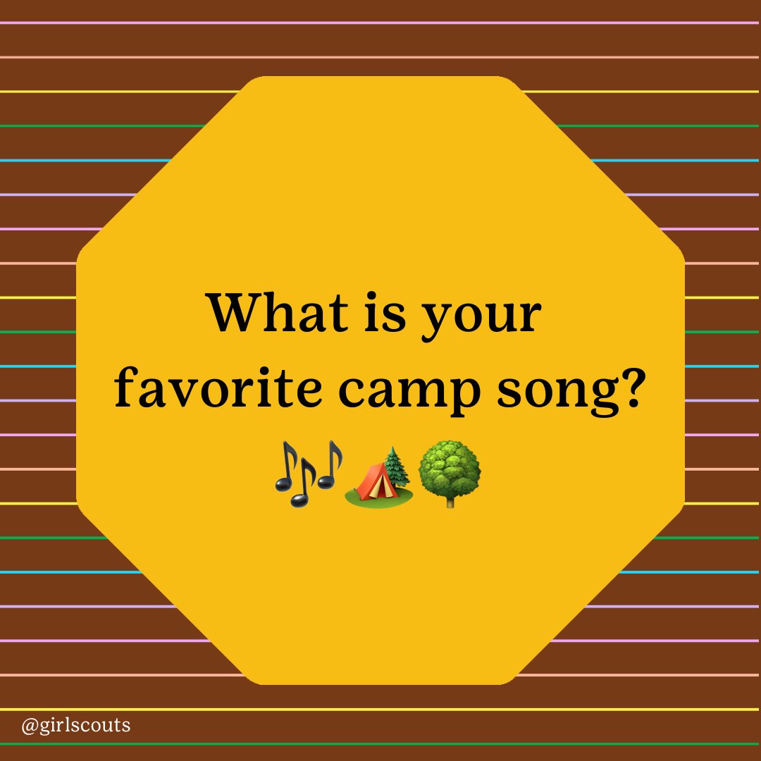 KSGirlScouts's tweet photo. Drop your favorite tune below! 🎧���️
#GSKH #KSGirlScouts #KansasGirlScouts #GirlScouts #gsCamp #gsOutdoors https://t.co/PN5dAq2wT0