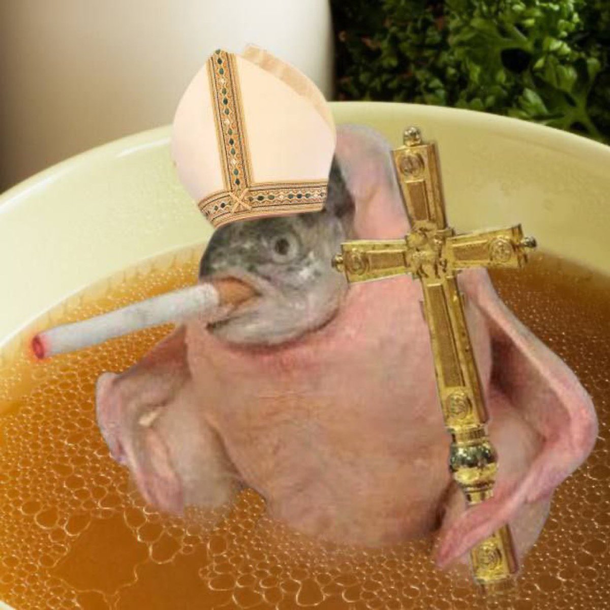 stekisteks's tweet photo. UNBOTHERED, MOISTURIZED IN BROTH, HAPPY, IN MY OWN LANE. 

THE CHURCH REMAINS UNTOUCHED. 

A MIRACLE? NO 

A TRUE CULT OF DISCIPLES THAT JUST REFUSE TO SELL? YES

THE CIG STAYS LIT $SCF 🚬🐓🐟 https://t.co/ViwQnIIPjf