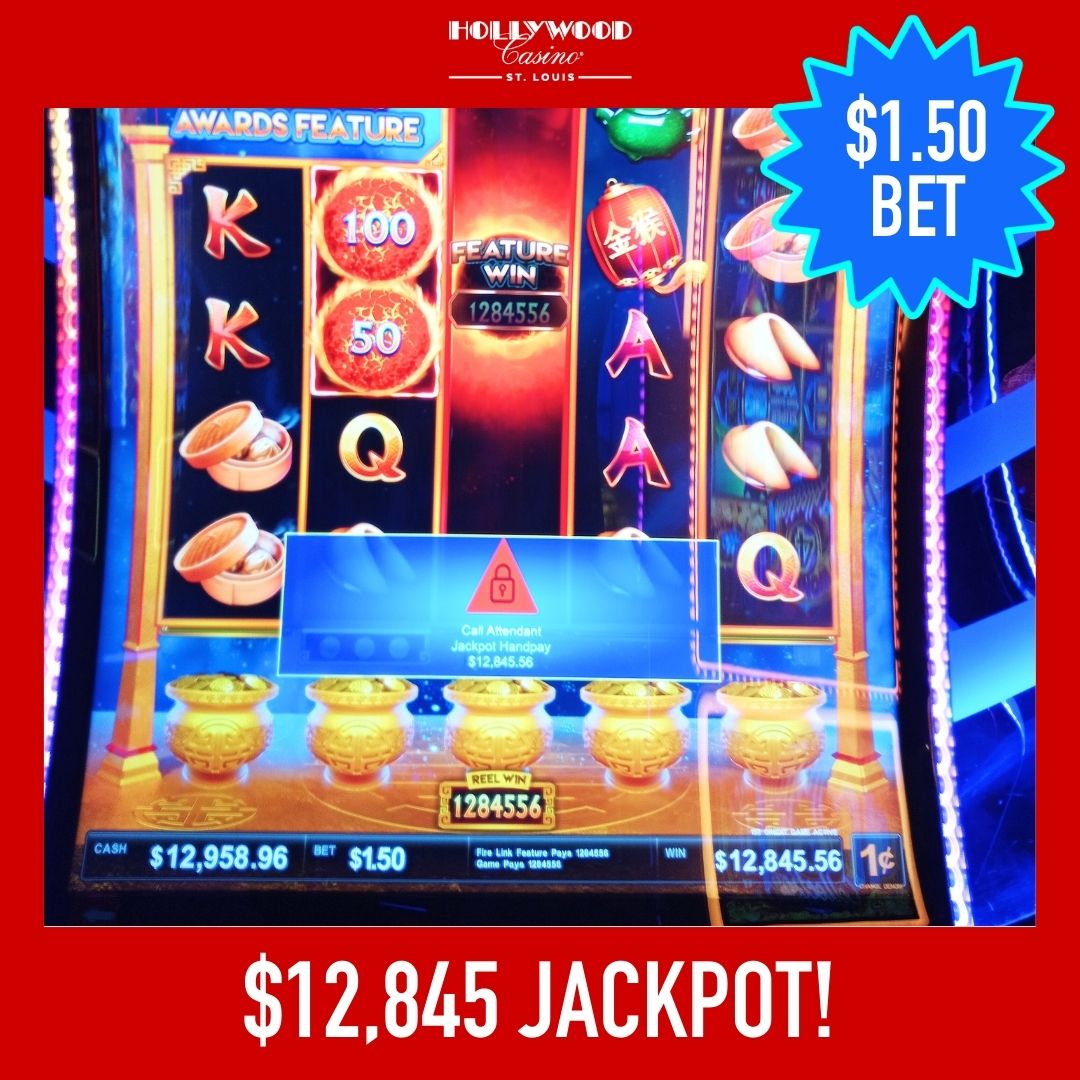 HollywoodSTL's tweet photo. 🎰🚨Cha-ching! 🎰🚨Here's some recent #jackpot winners! Join us and congratulate our winners!
🐖 $8,974 on Huff N Even More Puff with a $3.00 bet
🔥 $12,845 on Ultimate Fire Link with a $1.50 bet
#JackpotWins #HuffNPuff #FireLink https://t.co/FyiUAfIbpI