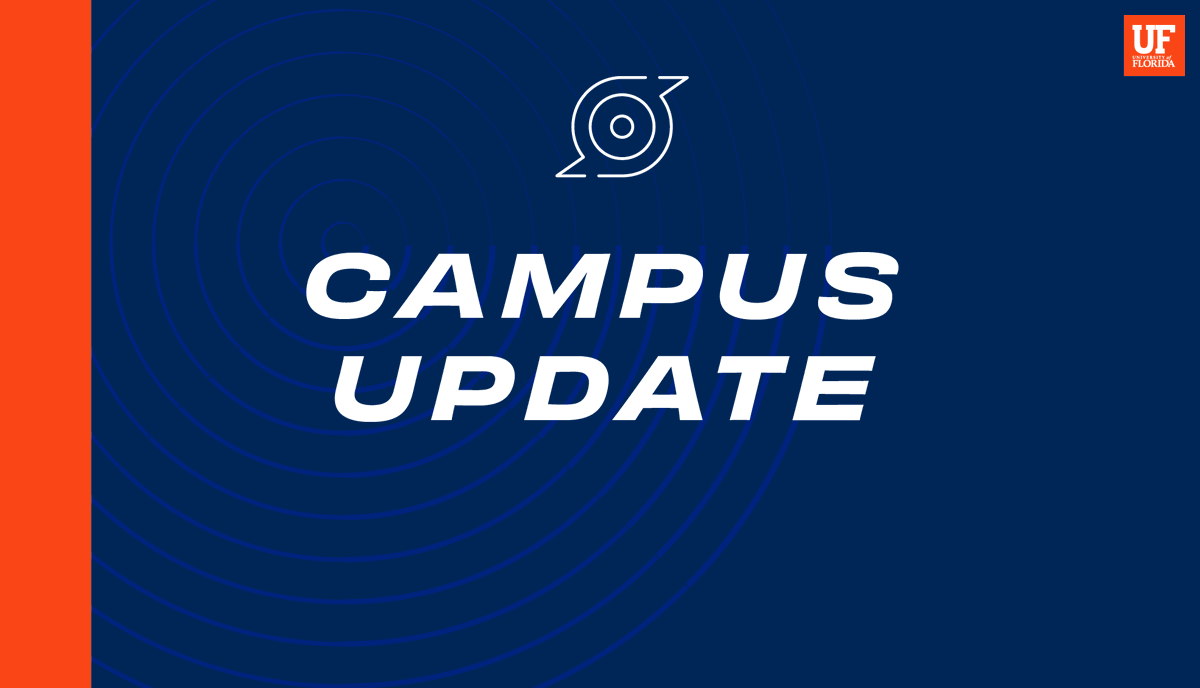 Due to #TropicalStormDebby, the UF campus will close and classes are canceled on Monday, August 5. This includes all academic and student-related activities, along with <a href="/UFonline/">UF Online</a> classes and exams.

The university expects to make an announcement tomorrow on plans for Tuesday.