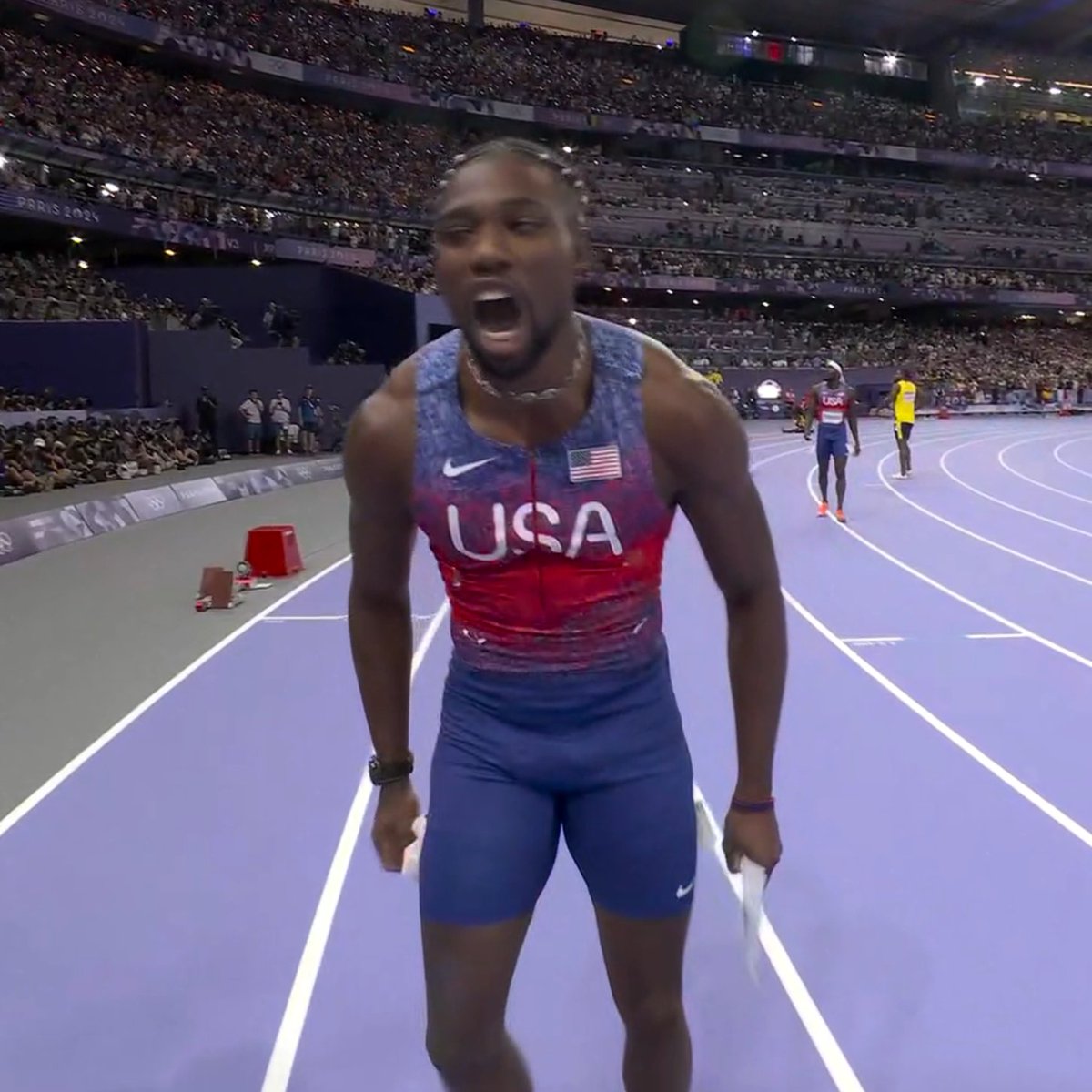 MatchupBR's tweet image. Campeão Olímpico em uma prova absurda e competindo grandes corredores, enquanto o próprio país torce contra ele por falar um negócio que é ÓBVIO.

Noah Lyles. 

Gelo nas veias.