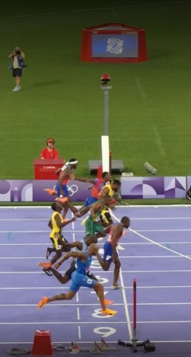 100m margins couldn't be closer.

Lyles in a photo finish 9.79🥇wins with the lean.