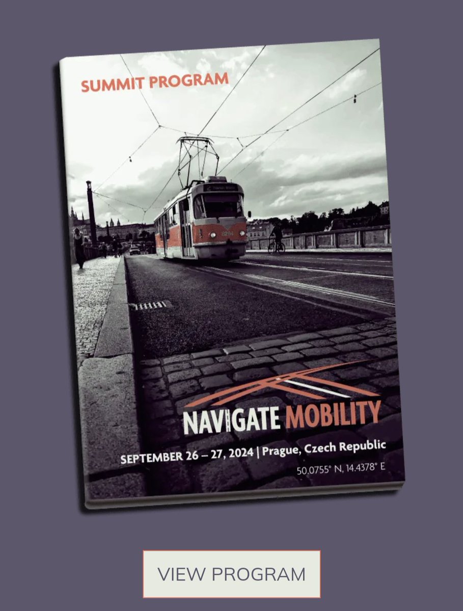 effistride's tweet image. 📅 September&apos;s almost here, and so is Navigate Mobility! 🎉
Get a sneak peek at what&apos;s in store:
✅ Download the full program navigatemobility.com/download-progr… 
🎤 See featured speakers
🔍 Explore exciting sessions
🗓️ Plan your trip to Prague
Don&apos;t miss out! #nms24 #ProgramRelease