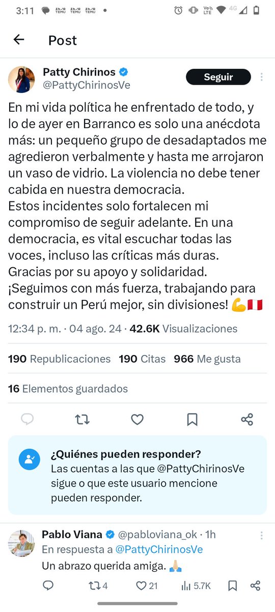VICTIMAS14N's tweet photo. Permite que dejemos nuestros comentarios de apoyo, pero de apoyo al bar. @PattyChirinosVe https://t.co/sky4FZZCCK