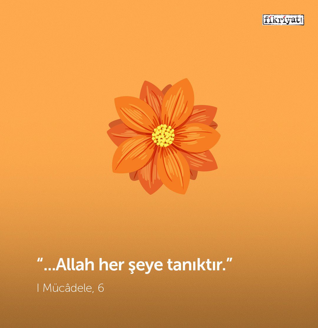 fikriyatcom's tweet photo. "Allah, her şeye tanıktır."

Mücâdele, 6 https://t.co/YCqRxQlkAH