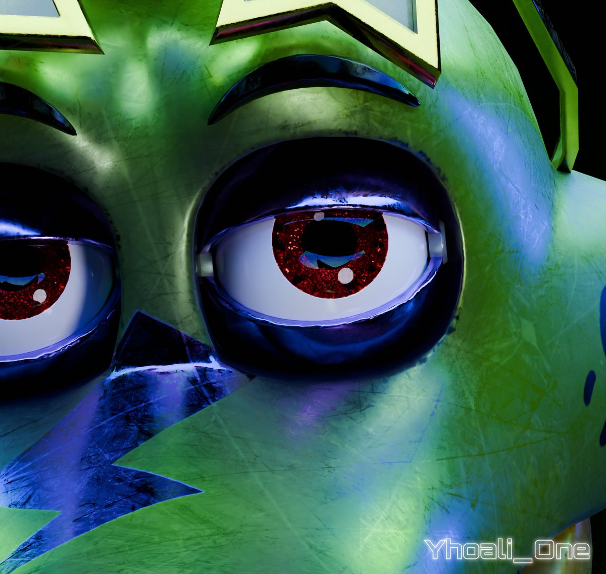 Yhoali_One's tweet image. 🐊💚
Monty also has very shiny and metallic textures...
and the eyes✨
#FNAF #fnafsb #montygator #montgomerygator #securitybreah #fnafsecuritybreach