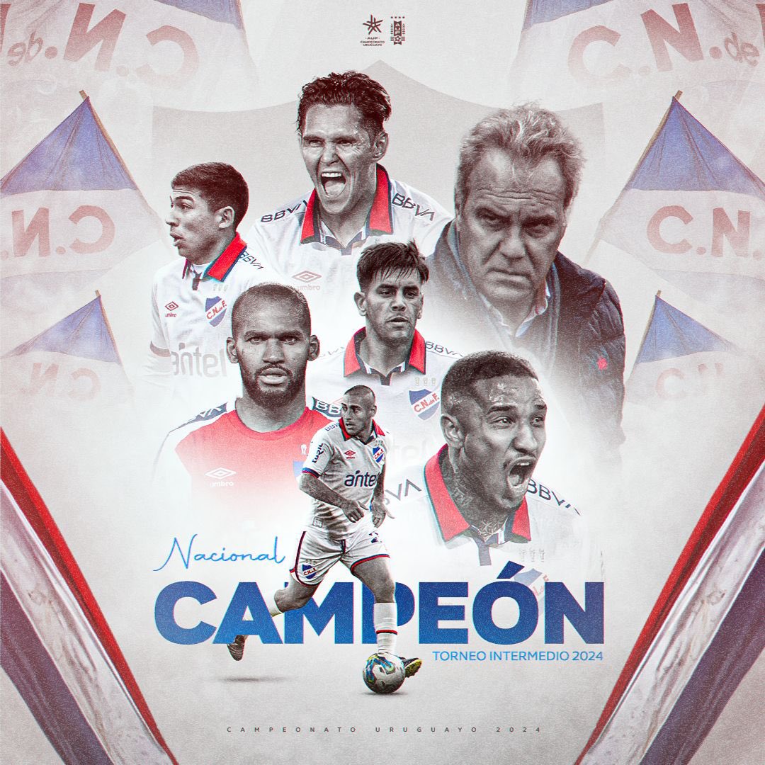 🏆 𝐂𝐀𝐌𝐏𝐄𝐎́𝐍

🔵⚪️🔴 <a href="/Nacional/">Nacional</a> obtuvo el Torneo Intermedio 2024. ¡Felicitaciones!