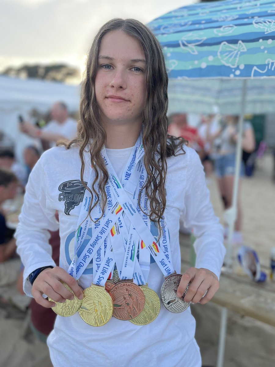Huwlws's tweet photo. What a week for Hollie at the @surflifesaving champs and the #Oceanperf UK challenge 
Sad to be back home after an amazing week with great friends and outstanding competitions 
 
Some excellent results from Hollie and her @PenybontSLSC team mates @SLSAWales https://t.co/2M3IwnyU70