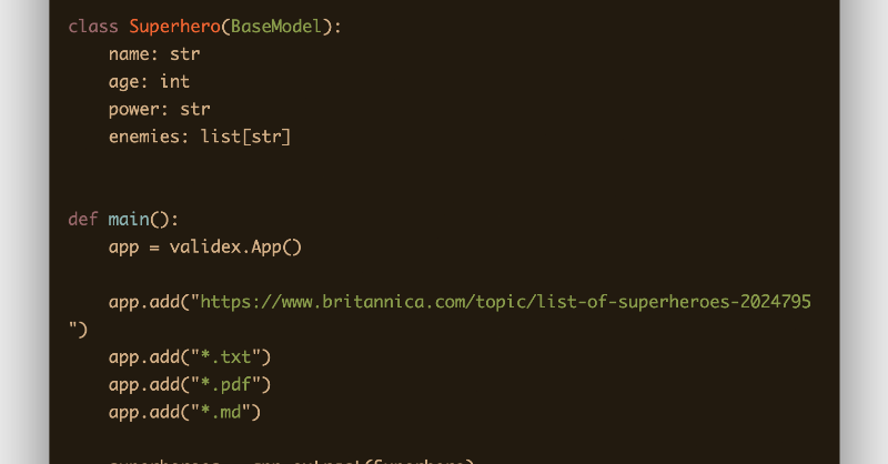 arekusandr_'s tweet photo. INTRODUCING: ValidEx - Structured Data Extraction Library! 🚀

🔑 Key Features:
Extract data from unstructured sources (web, PDFs, text)
Heuristic cleaning &amp; hallucination checks

🔗access the GitHub Link ↓