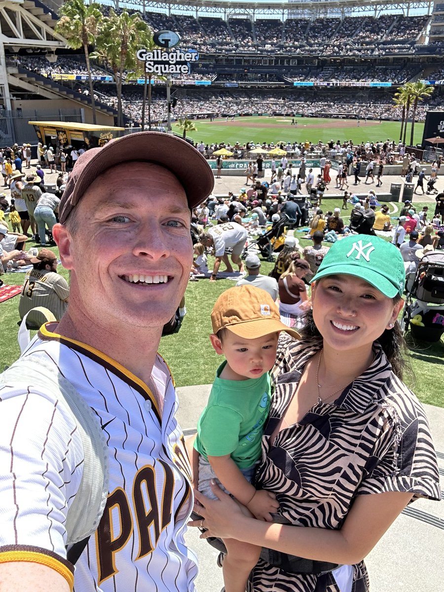 Baby’s first <a href="/Padres/">San Diego Padres</a> game ❤️