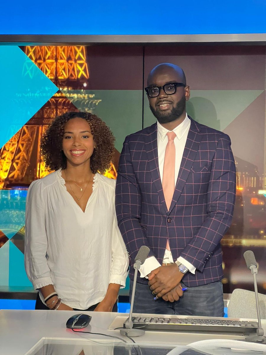 France24Afrique's tweet photo. #JeuxOlympiques : Le #Togo était sur notre plateau ce soir!  @AkakpoNaomi était l'invitée de @Kalidoo. La #sprinteuse nous a raconté ses #JO2024 https://t.co/cJ8FTQFjSu