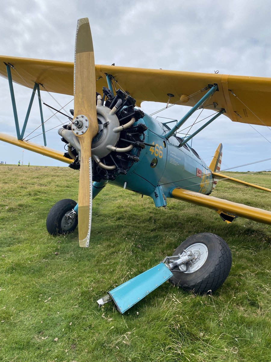 ImagesLundy's tweet photo. Well done to all the brave aviators today at the Lundy fly-in #airday #aviation #bi-wing #Civilaviation #Bristolchannel https://t.co/7pGxxPuGys