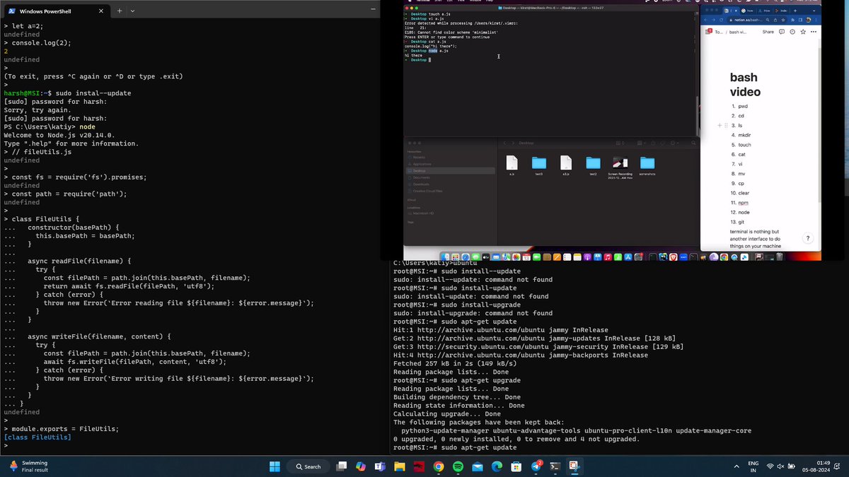 harsh_katiyar04's tweet image. 🖥️ Dipping into the world of Bash and Node.js! 🌟 Along with my work on Express.js, diving into these areas too. Posting after a long break!

#Coding #BashScripting #NodeJS #WebDev #Programming #ExpressJS #harkiratsinghcohort