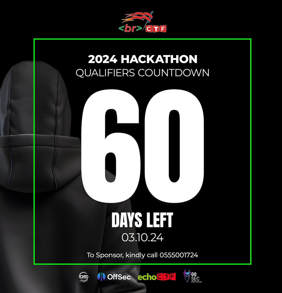 ahmedasids's tweet image. The count down is on! This year’s Hackathon would be massive.. start preparing your tools for the qualifiers. @datasystemsgh @offsectraining @doubleosec @echoCTF 
#BRCTF2024 #CTF #Datasystemsgh